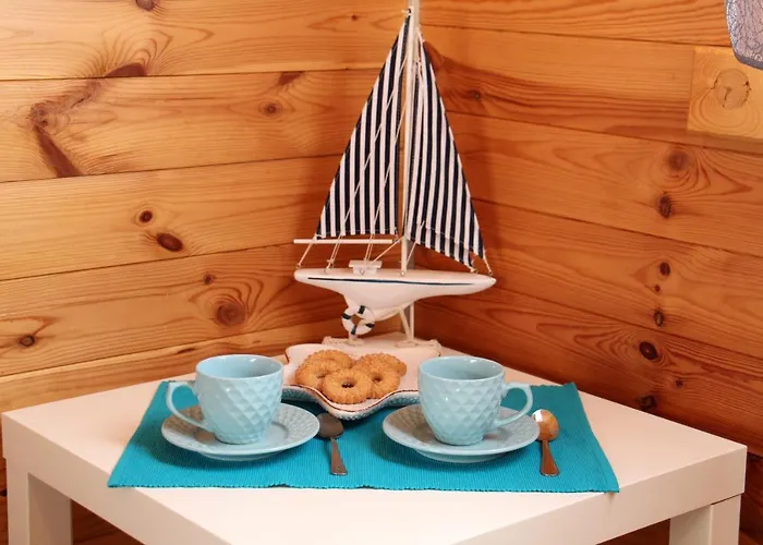 Letniskowe Zlote Piaski Деревянный коттедж Устка